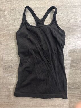 lululemon athletica Black Ribbed Racerback Tank